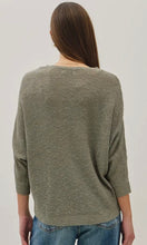 Lane LT. Olive Front Pocket Dolman Long Sleeve Knit Sweater