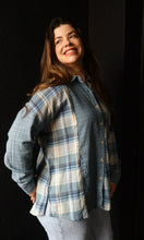 Nathaniel Color Block Plaid Long Sleeve Button Down Shirt