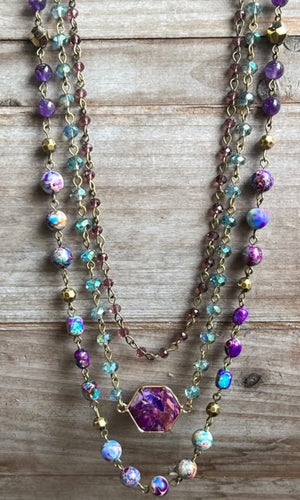 Janet Necklace Purple