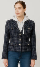 Hendrix Hoodie Layered Tweed Jacket