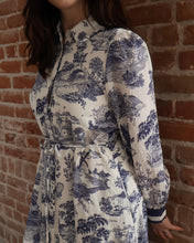 Selene Button Down Long Sleeve Midi Dress