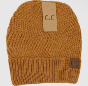 Chevron Knit Cuff C.C Beanie
