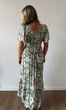 Oldia V Neck Twist Front Midi Dress with Slit