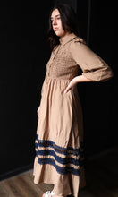 Quincy Button Down Woven Midi Dress