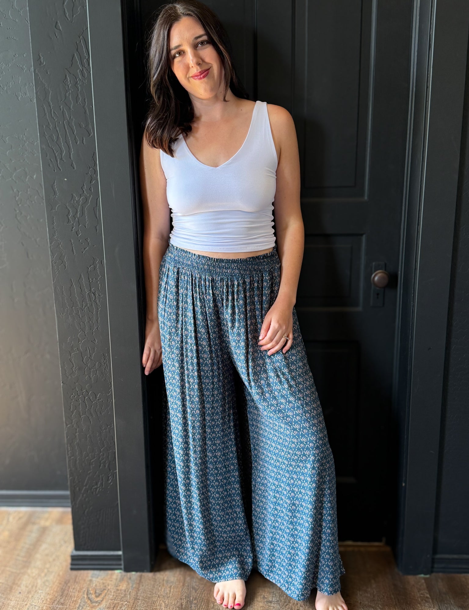 Katalina Paisley Printed Palazzo Pants