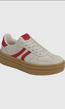 Morgan Semi Platform Double Stripe Low Sneakers