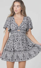 Jayce V Neck Twist Front Short Sleeve Dress