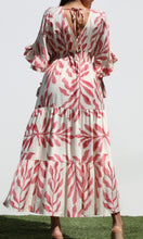 Gunnel Printed V Neck Woven Midi Dress