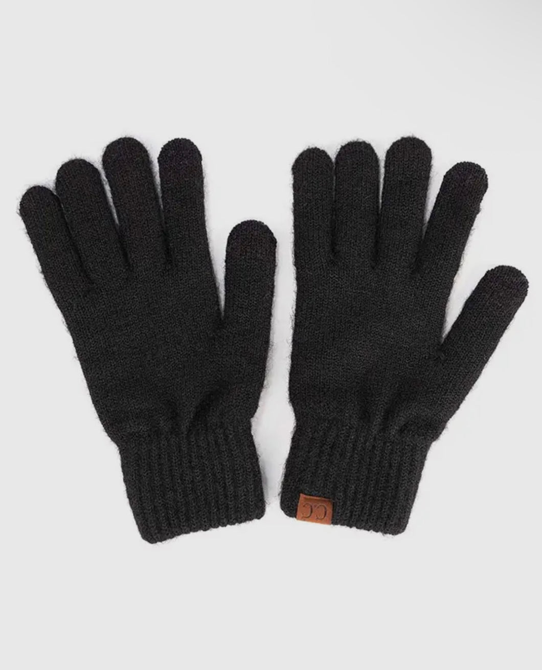 C.C Heather Knit Plain Gloves
