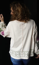 Pierce Embroidered Long Sleeve Top
