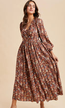Lola Mocha Mousse Floral Cotton Maxi Dress