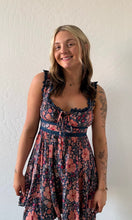 Orwin Lace Trim Printed Tank Dress