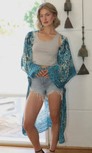 Allisha Blue Printed Kimono
