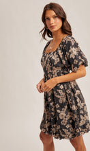 Maleah Jacquard Floral Print Bubble Dress