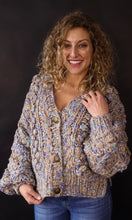 Kaizen Flecked Chunky Sweater Cardigan