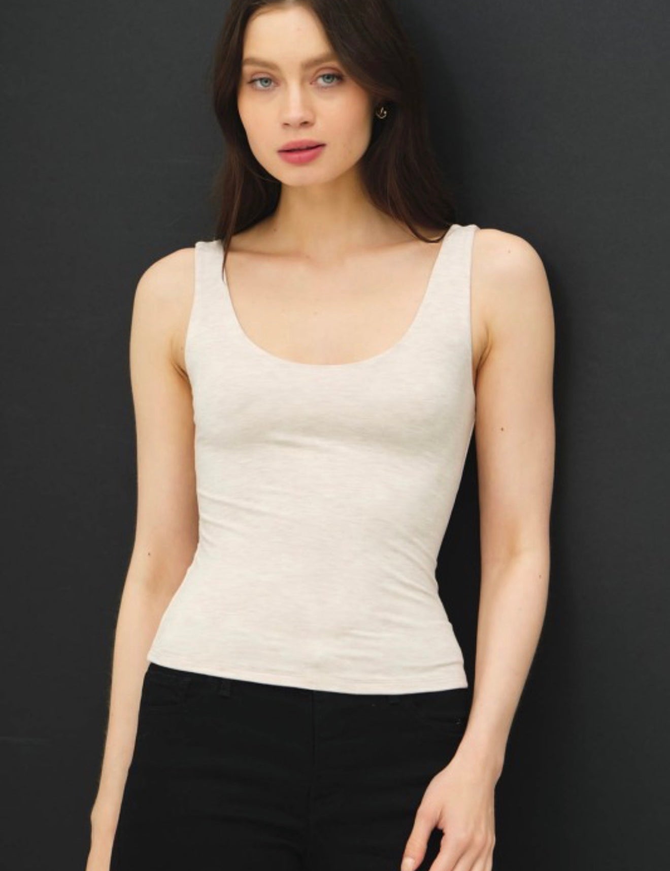 Gaxton Basic Scoop Neck Tank