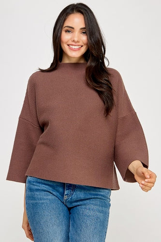Milo Mousse Loose Fit Long Sleeve Top