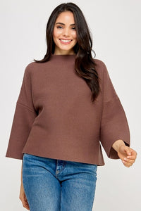 Milo Mousse Loose Fit Long Sleeve Top