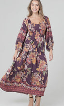 Jade Smocked Sweetheart Bodice Long Sleeve Maxi Dress