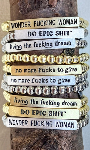 Saucy Potty Mouth Bracelets