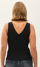 Brooke Plus Basic Black V Neck Tank