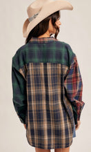 Ashton Navy Mix Plaid Button Down Flannel Shirt