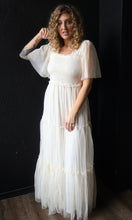 Orrel Smocked Top Mesh Maxi Dress