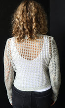 Orla Long Sleeve Open Knit Crop Top