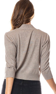 Mable Camel Open Bolero Knit Cardigan