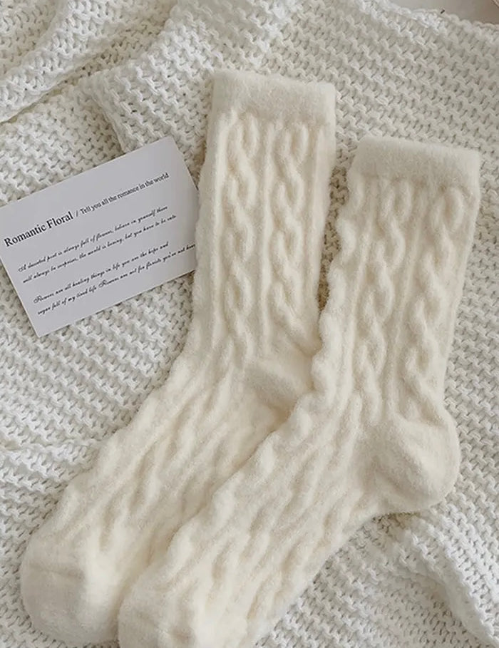Mindy Cozy Thick Plush Socks