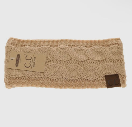 Solid Cable Knit Cc Women's Fashion Headband