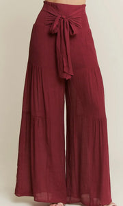 Rhodes Ruby Tie Front Rushed Waist Back Pants