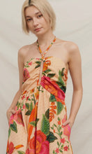Kathey Floral Halter Midi Dress
