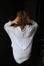 Olindo Indigo Stripe Button Down Shirt