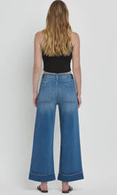 Rowen High Rise Double Cuffed Baggy Wide Jeans