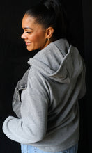 Martha Denim Contrast Twofer Hoodie Jacket