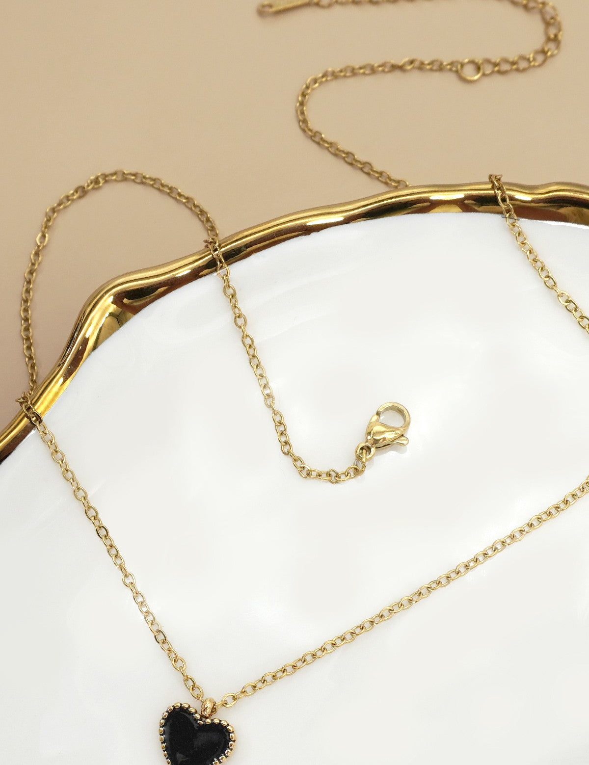 Josie 18k Stainless Steel Tarnish Free Heart Necklace