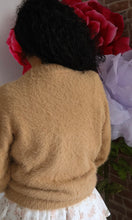 Missy Faux Fur Open Cardigan Soft Knit Sweater