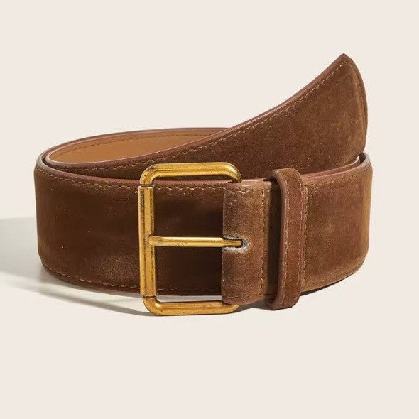 Juno Vintage Inspired Belt With Gold Buckle