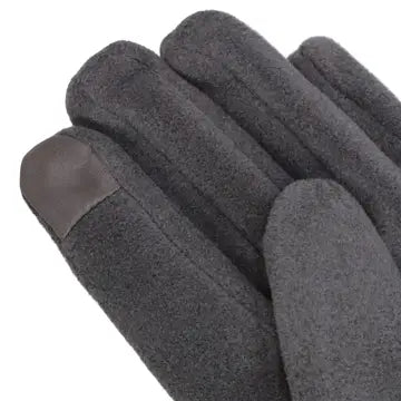Rayla Vegan Suede Ribbon Touch Screen Winter Gloves