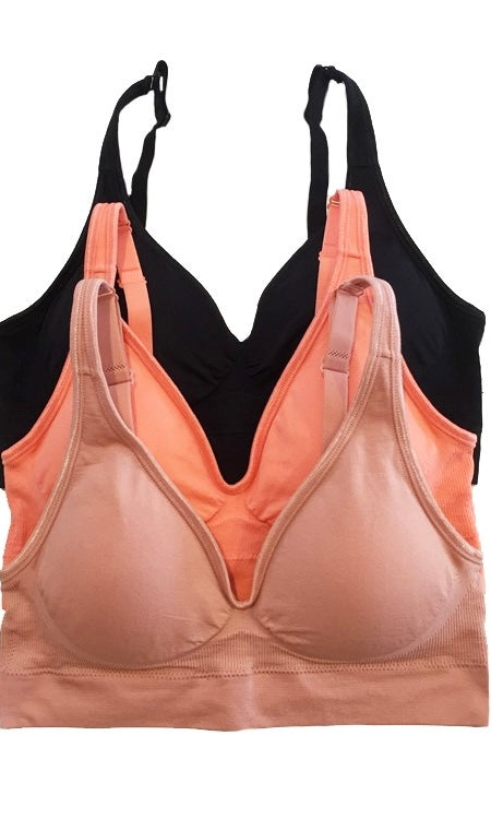 Ibbie Soft and Stretchy V Neck Seamless Bralette