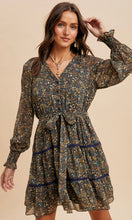 Lane Daffodil Midnight Floral Lace Overlay Mini Dress
