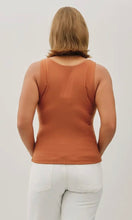 Brooke Plus Bisque V Neck Tank