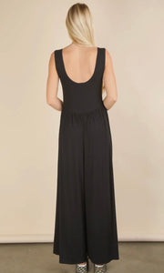 Gerarda Casual Ribbed Knit Sleeveless Jumpsuit