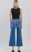 Tate High Rise Raw Hem Twist Wide Jeans