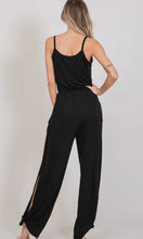 Penny Classic Aesthetic Split Side Tied Hem Jumpsuit