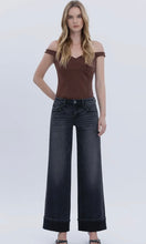 Tyler Low Rise Cuffed Baggy Wide Jeans