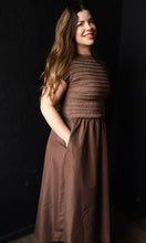 Elena Shirred Top Midi Dress