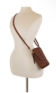 Erin Coffee Braided Mini Crossbody