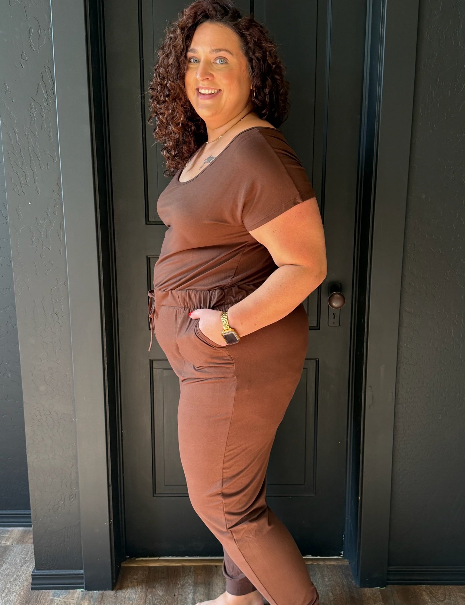 Clara Plus Two-Way Drawstring Jumpsuit